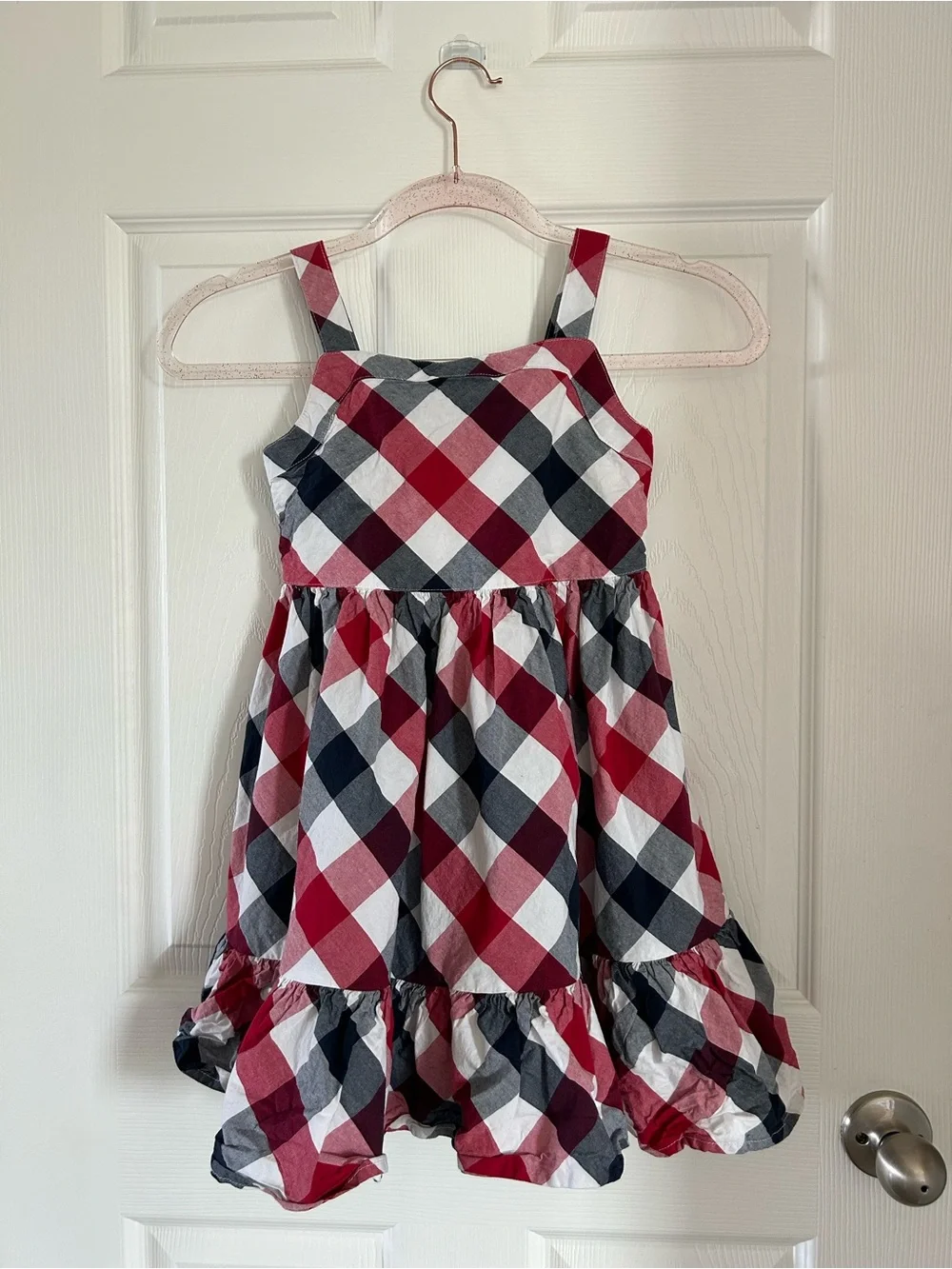 Kids Gymboree Red, Navy & White Plaid Sundress
